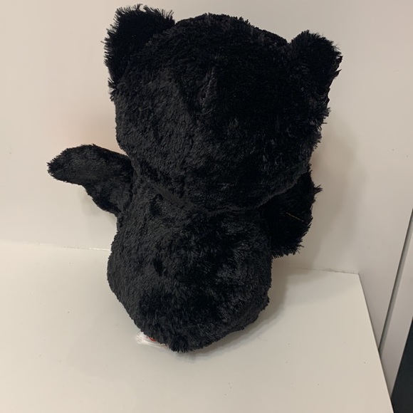 TY Beanie Boos *Echo* black orange glitter bat Halloween stuffed animal - Picture 4 of 4